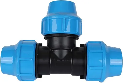 Тройник компрессионный соединительный 40мм x 40мм x 40мм Джилекс 9345