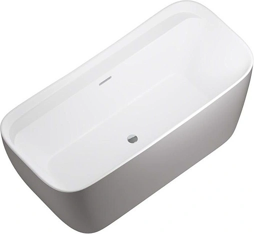 Ванна акриловая отдельностоящая Allen Brau Infinity 2 170x78 белый матовый/панель платина 2.21002.21/PGM