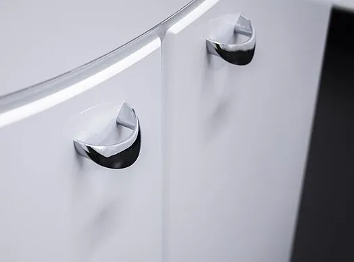 Тумба под умывальник напольный Айсберг Волна 50 белый DA1012T