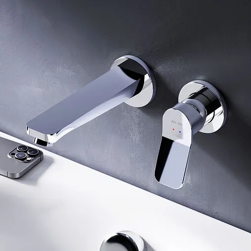 Смеситель для раковины из стены Am.Pm X-Joy хром F85A72600