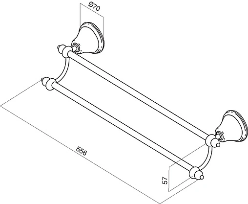 Полотенцедержатель Am.Pm 5 O Clock золото A25336401