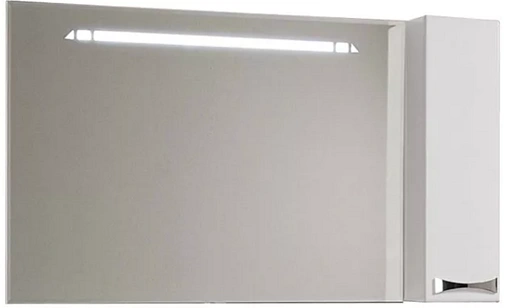Шкаф-зеркало Aquaton Диор 120 R белый 1A110702DR01R