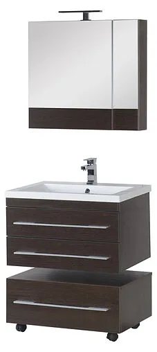 Шкаф-зеркало Aquanet Нота 75 L венге 00159109