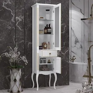 Шкаф-пенал напольный Opadiris Лаура 45 R белый Z0000006524, 4