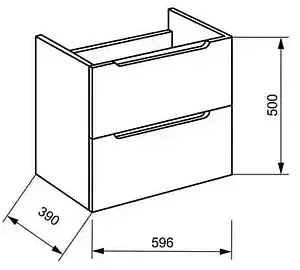Тумба под умывальник подвесная BelBagno ETNA 39 70 Rovere Moro ETNA39-700/390-2C-SO-RW-P Тумба под умывальник подвесная BelBagno ETNA 39 70 Rovere Moro ETNA39-700/390-2C-SO-RW-P, 2