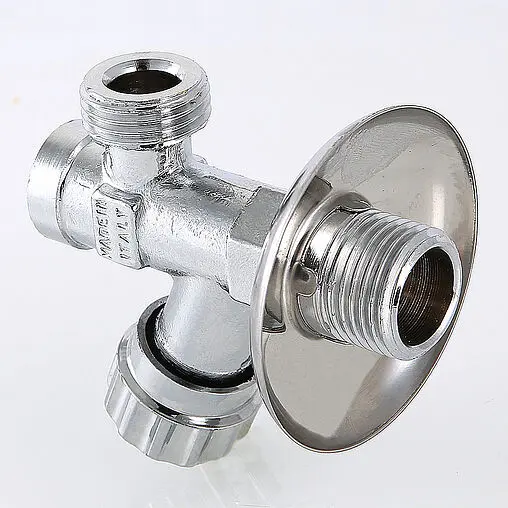 Вентиль регулирующий угловой с фильтром ½&quot;н x ⅜&quot;н хром Valtec VT.282.GBC.0403