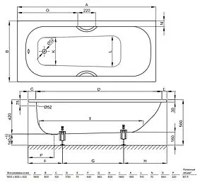 Ванна стальная Bette Form 190x80 белый 2951-000 AD Ванна стальная Bette Form 190x80 белый 2951-000 AD, 2