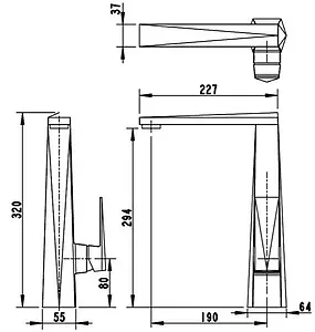 Смеситель для кухни Bravat Iceberg хром F776110C-2, 2