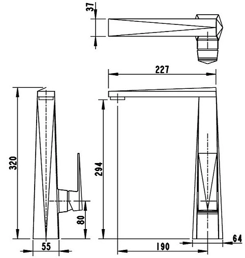 Смеситель для кухни Bravat Iceberg хром F776110C-2
