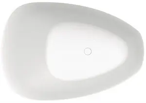 Ванна отдельностоящая из искусственного камня Riho Toledo 158x110 белый B126001105, 1