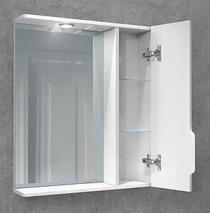 Шкаф-зеркало Jorno Moduo Slim 60 белый Mod.03.60/W, 3