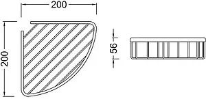 Полка Aquatek хром AQ4906CR Полка Aquatek хром AQ4906CR, 2