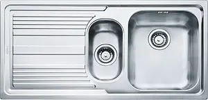 Мойка кухонная Franke Logica Line LLX 651 R декор нержавеющая сталь 101.0086.254, 1