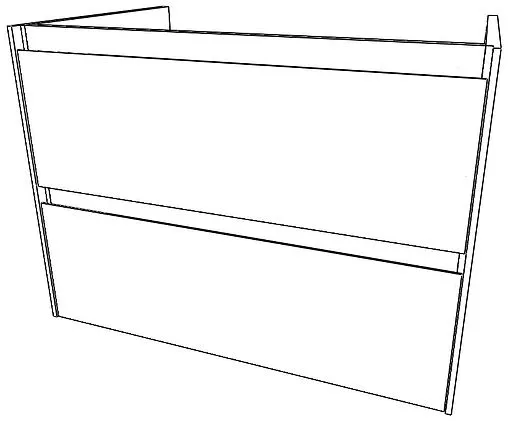 Тумба под умывальник подвесной Домино Verona 70 белый DV2502T