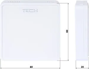 Проводной комнатный датчик TECH ST-C-7p белый WG.03.0128, 2