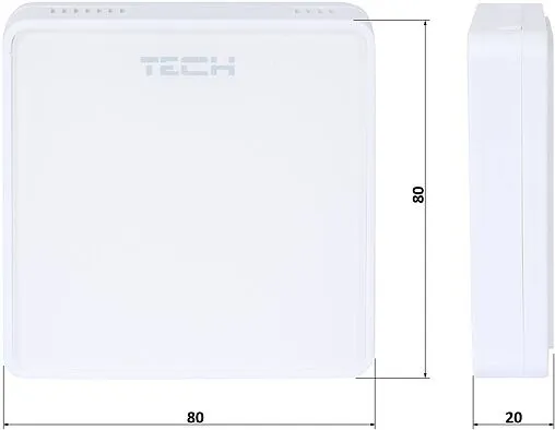 Проводной комнатный датчик TECH ST-C-7p белый WG.03.0128