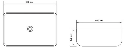 Раковина Aquanet Soul 50 белый SOUL-1