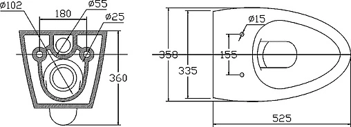 Унитаз подвесной безободковый BelBagno Alpha белый BB300CHR