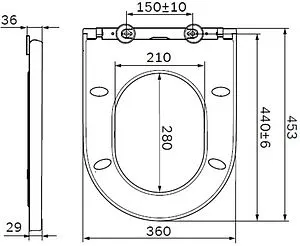 Крышка-сиденье для унитаза с микролифтом Am.Pm Inspire белый C507854WH Крышка-сиденье для унитаза с микролифтом Am.Pm Inspire белый C507854WH, 2