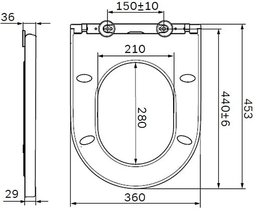 Крышка-сиденье для унитаза с микролифтом Am.Pm Inspire белый C507854WH
