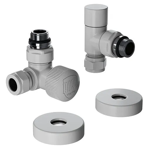 Комплект вентилей терморегулирующих трехосевых 15x1.0 x ½"н Royal Thermo Design Pro белый RATVXT11215WH Комплект вентилей терморегулирующих трехосевых 15x1.0 x ½"н Royal Thermo Design Pro белый RATVXT11215WH