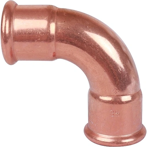 Уголок пресс двухраструбный 35мм угол 90° Sanha 6002A 16002A35