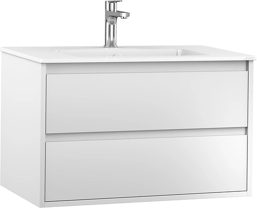 Тумба-умывальник подвесная ISVEA Pro 80 белый 21MGS001080I+10SL51081SV