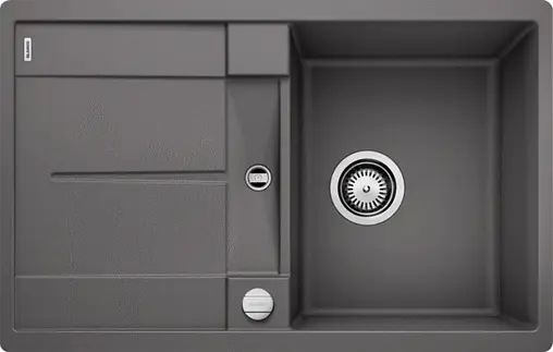 Мойка кухонная Blanco Metra 45 S-F 77 тёмная скала 519086