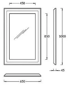 Зеркало Kerama Marazzi Plaza Classic 65 белый PL.C.mi.65\\WHT Зеркало Kerama Marazzi Plaza Classic 65 белый PL.C.mi.65\\WHT, 2