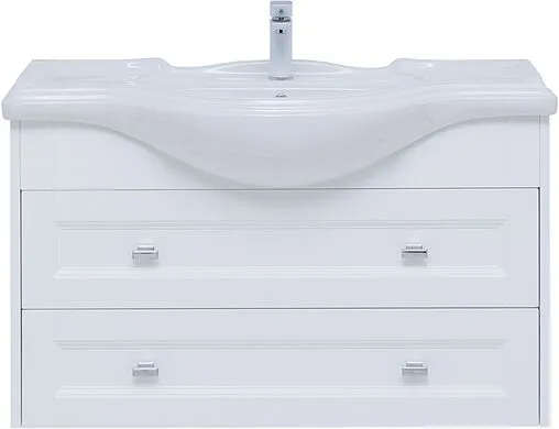 Тумба под умывальник подвесная Aquanet Монте 85 белый матовый 00303998