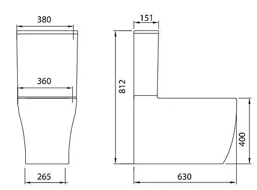 Унитаз-компакт безободковый Allen Brau Priority белый 4.31003.20+4.XX000.20