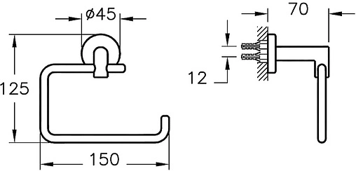 Держатель туалетной бумаги VitrA Origin медь A4488726