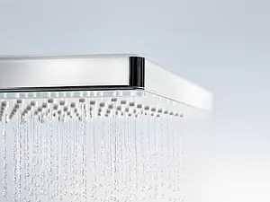Лейка верхнего душа с потолочным креплением Hansgrohe Rainmaker Select 460 3jet белое стекло/хром 24006400 Лейка верхнего душа с потолочным креплением Hansgrohe Rainmaker Select 460 3jet белое стекло/хром 24006400, 3