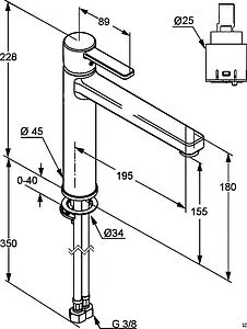 Смеситель для кухни Kludi Zenta хром 389730575 Смеситель для кухни Kludi Zenta хром 389730575, 2