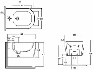 Унитаз подвесной Olympia Tutto Evo белый TUE120201, 2