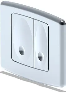 Клавиша смыва для унитаза Ани Пласт WP1120 хром матовый Клавиша смыва для унитаза Ани Пласт WP1120 хром матовый, 1