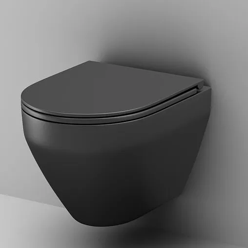 Унитаз подвесной безободковый Am.Pm Spirit 2.0 FlashClean черный матовый C701700MBSC
