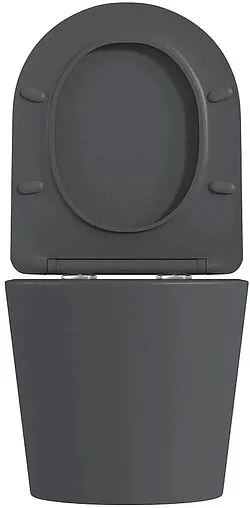 Унитаз подвесной безободковый Hansmann keramik Round Dark Grey темно-серый УНИ0020