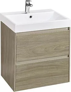 Тумба под умывальник подвесная Roca Ona 60 вяз тёмный A857613511 Тумба под умывальник подвесная Roca Ona 60 вяз тёмный A857613511, 1