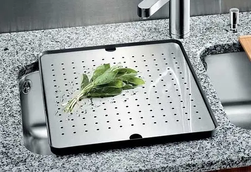 Поддон с перфорированной вставкой Blanco нержавеющая сталь 513485