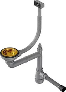 Сифон бутылочный для мойки с переливом Omoikiri WK-1-S-AB 4956491 Сифон бутылочный для мойки с переливом Omoikiri WK-1-S-AB 4956491, 1