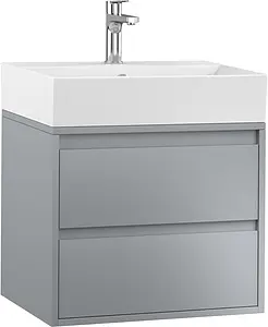 Тумба-умывальник подвесная ISVEA Pro 60 серый 21SFS014060I+10SF50060SV Тумба-умывальник подвесная ISVEA Pro 60 серый 21SFS014060I+10SF50060SV, 1