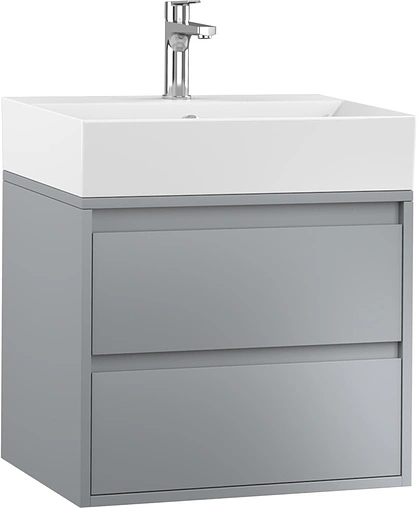Тумба-умывальник подвесная ISVEA Pro 60 серый 21SFS014060I+10SF50060SV