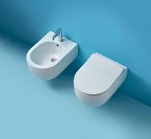 Унитаз подвесной безободковый Kerasan Flo белый матовый 311130 Унитаз подвесной безободковый Kerasan Flo белый матовый 311130, 5