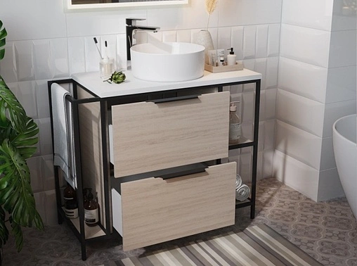 Тумба под умывальник напольная Cersanit Bosquet 100 дуб 63013