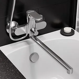 Смеситель для ванны с длинным изливом Damixa Origin Evo хром 789500000 Смеситель для ванны с длинным изливом Damixa Origin Evo хром 789500000, 5