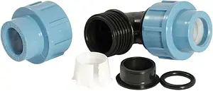 Уголок компрессионный соединительный 25мм x 25мм Unipump 93172, 2