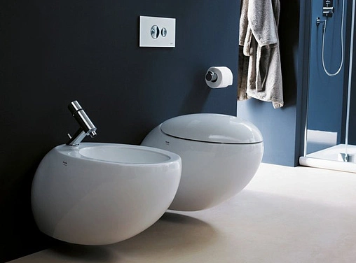 Биде подвесное Laufen Alessi One c покрытием LCC белый 8.3097.1.400.304.1