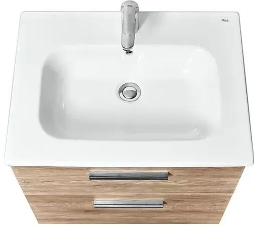 Тумба под умывальник подвесная Roca Victoria 60 орех A857468517