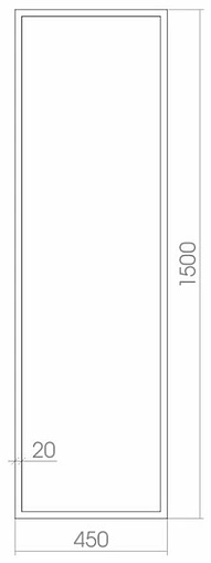 Зеркало с подсветкой Aquanika Moda 45 AQM45150RU49